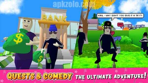 Dude Theft Wars Mod APK Unlock All Characters