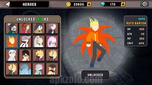Stickman Great War Mod APK Unlock All Characters