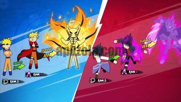 Stickman Ninja Fight Mod APK Unlimited Money and Gems