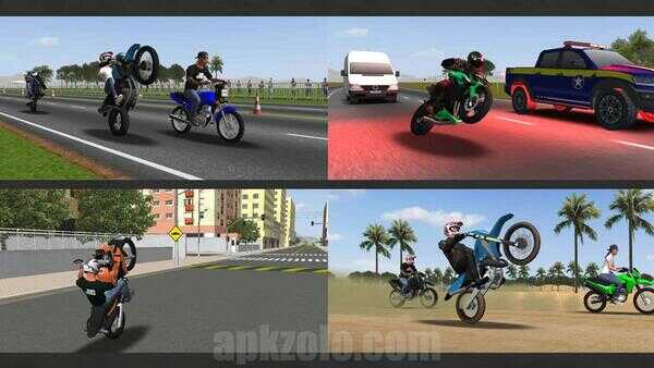 Moto Wheelie 3D Mod APK Unlocked Motorbikes