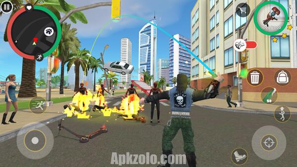 Rope Hero Cheatground MOD APK All Levels Unlocked
