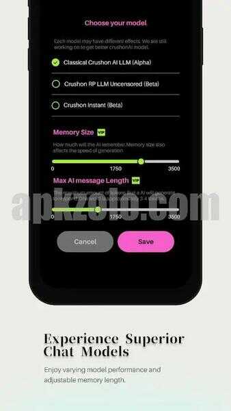 CrushOn AI Mod APK Unlimited Messages
